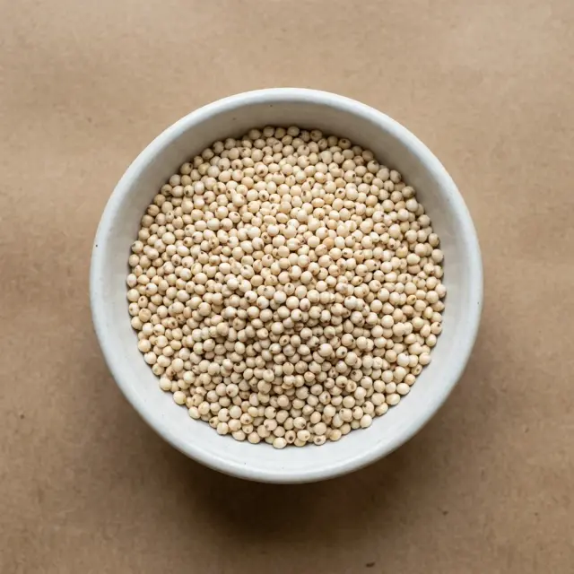Jowar grains in a bowl
